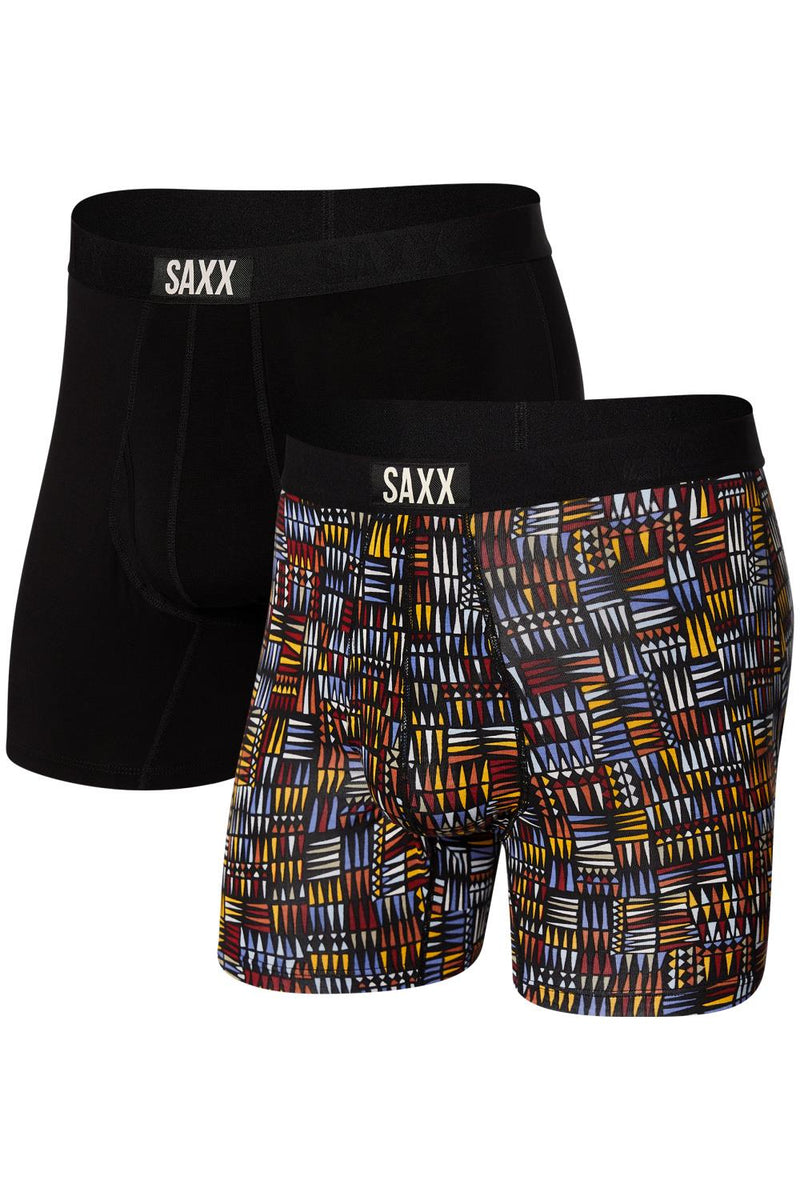 SAXX Ultra Boxer 2-Pack SXPP2U-DGB (Desert Grid / Black)