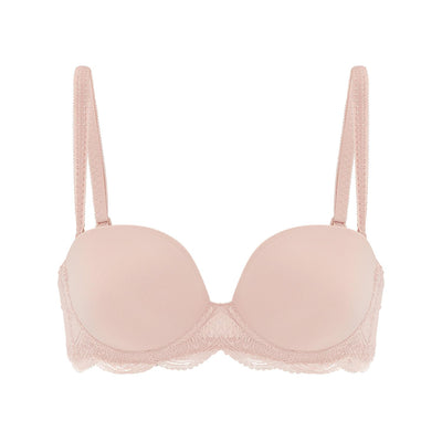 Simone Perele Karma Strapless Plunge Bra, Peau Rosée (12V302)