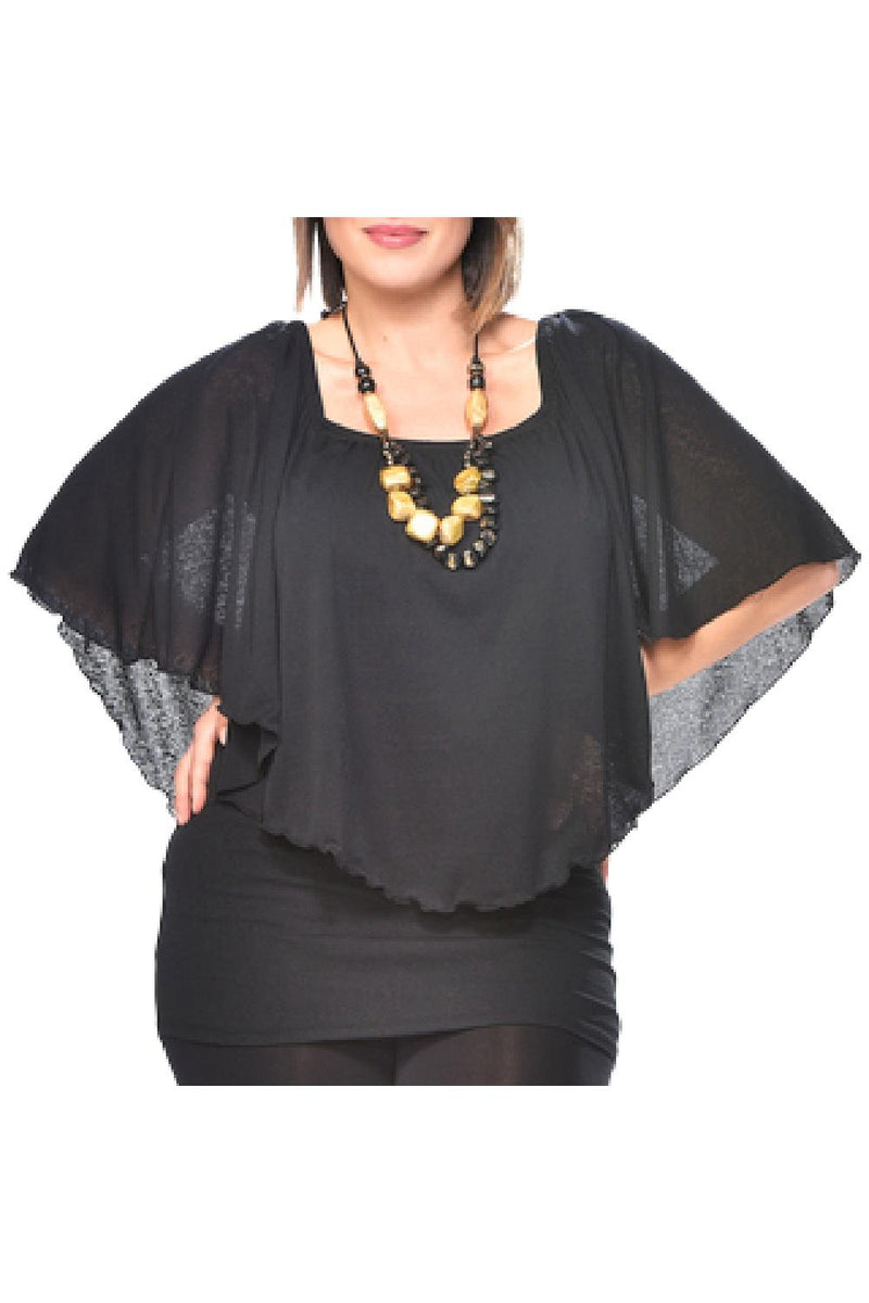 Rapz Peasant Top 4379 Black