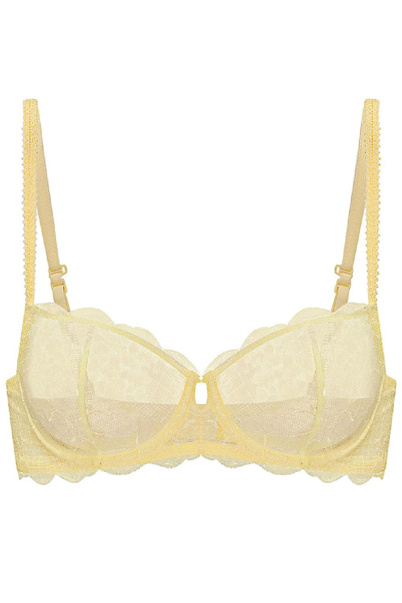 Simone Perele REVE Sheer Demi Bra, Lemonade (12Z330)