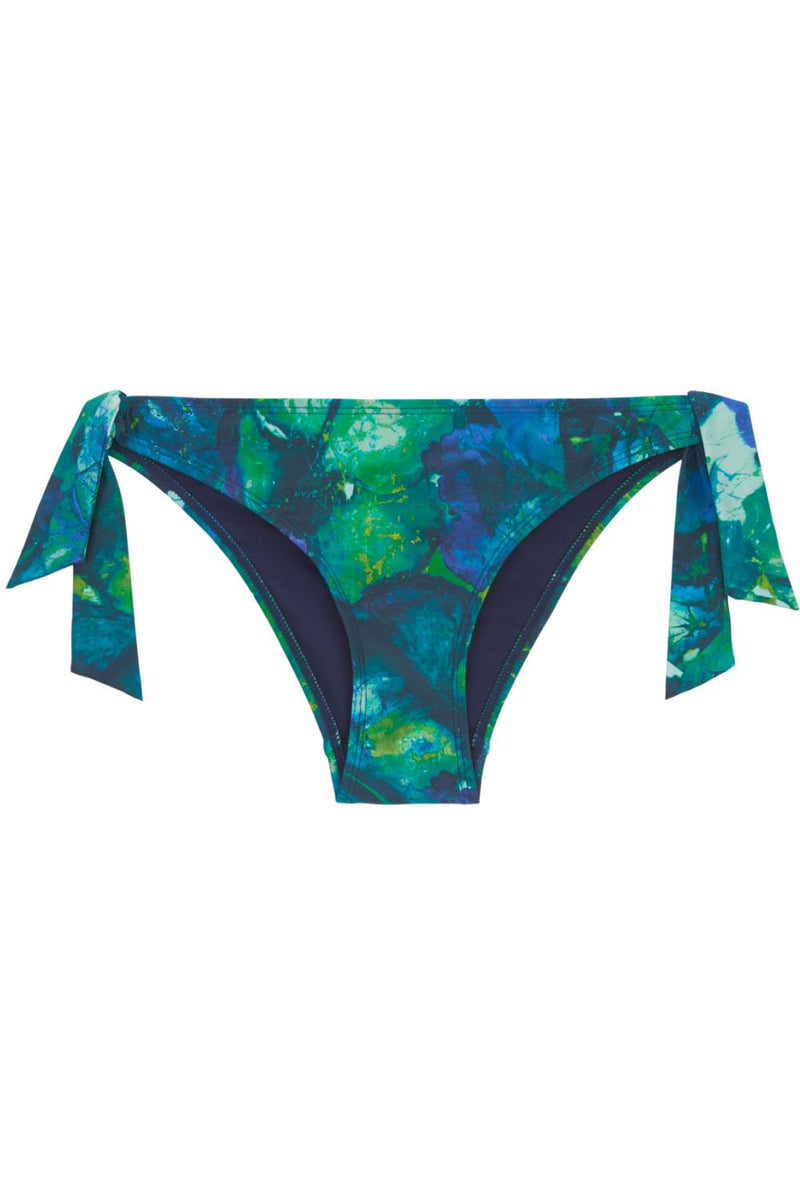 Aubade Deep Green Sea Side Tie Bikini Bottom, Peinture (IY20)
