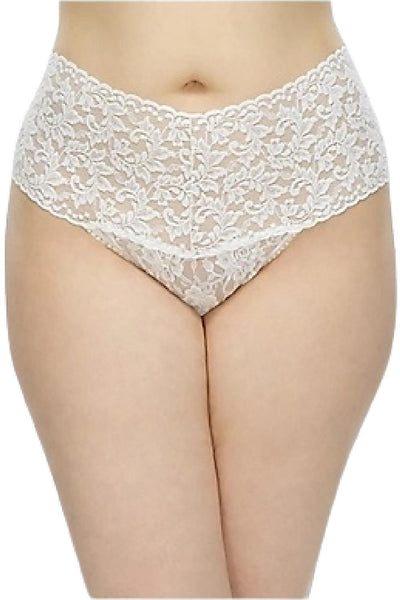 Hanky Panky Retro Lace Plus Size Thong, White (9K1926X)