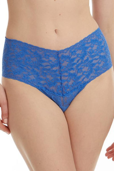Hanky Panky Retro Lace Plus Size Thong, Sea Blue (9K1926X)