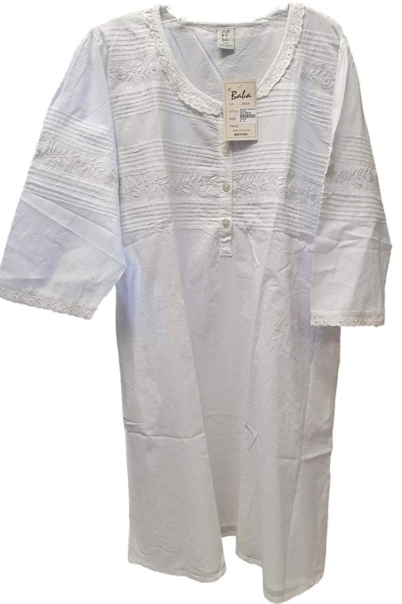 Baba Imports Embroided Nighty ND-142
