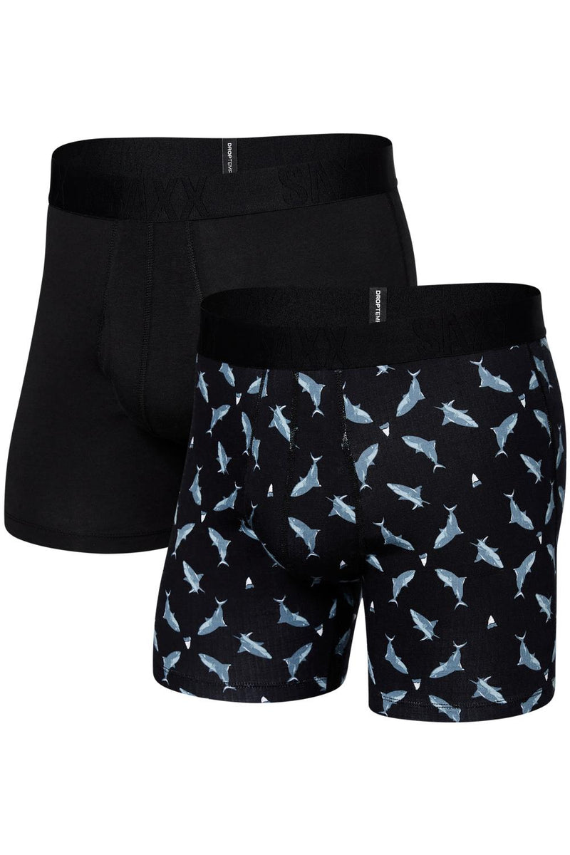 SAXX Super Chill Boxer Briefs SXPP2W-STB (Shark tooth/Black)