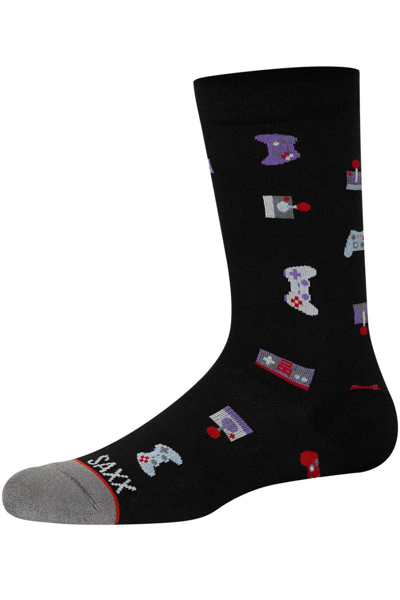 SAXX Whole Package Crew Socks SXCR102-GBB (Gamer Black)
