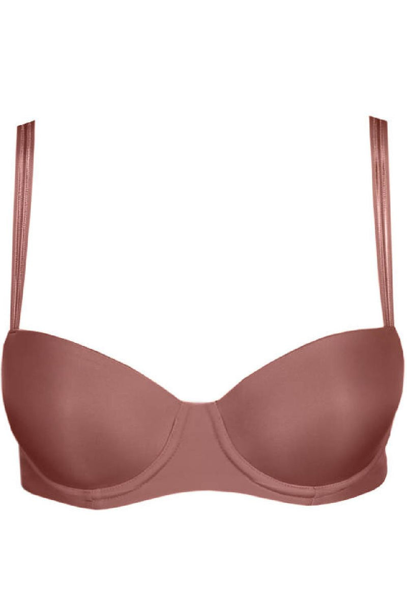 Marie Jo Louie Padded Balcony Bra, Satin Taupe (0122099)