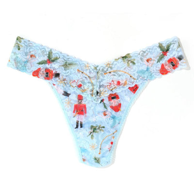 Hanky Panky Holiday Printed Original Rise Rolled Thong, Ballerina Dreaming (PR4811P)