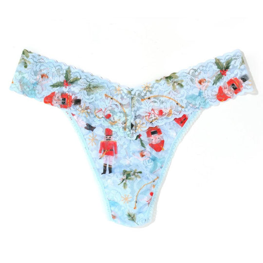Hanky Panky Holiday Printed Original Rise Rolled Thong, Ballerina Dreaming (PR4811P)