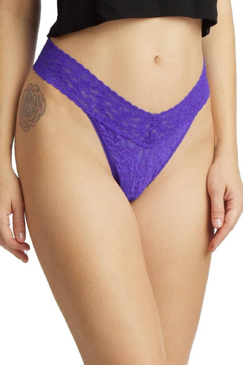 Hanky Panky Original Rise Thong Rolled, Majestic Purple (4811P)