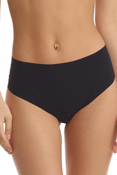 Commando Classic Mid Rise Thong CT03 Black