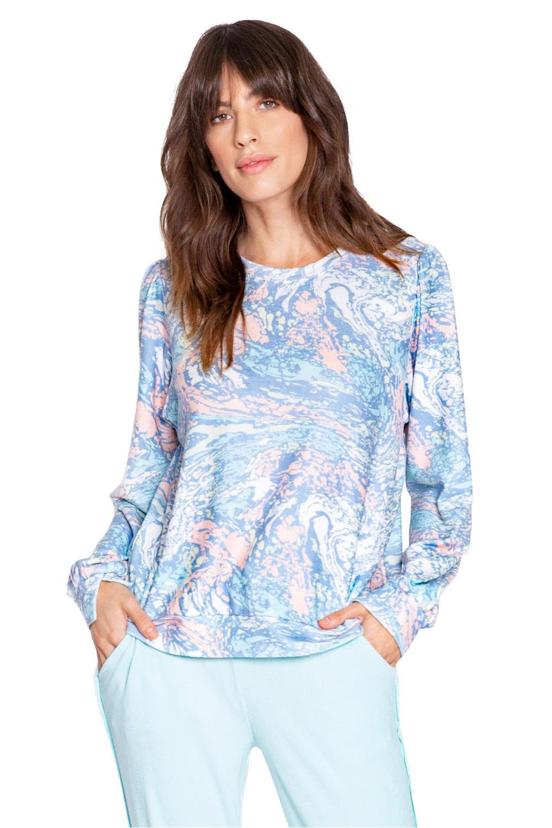 PJ Salvage Molten Marble Long Sleeve Top REMMLS-MULTI