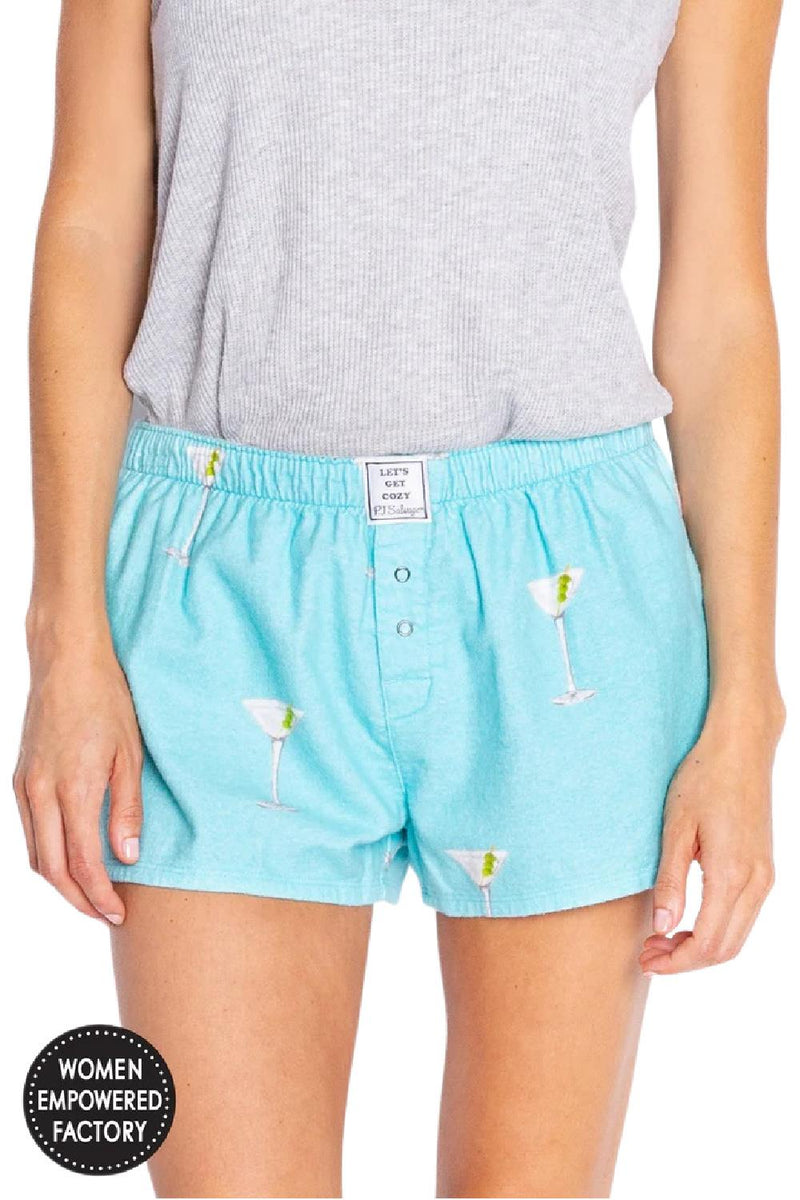 PJ Salvage Flannel Shorts Martini REFLS-MINT