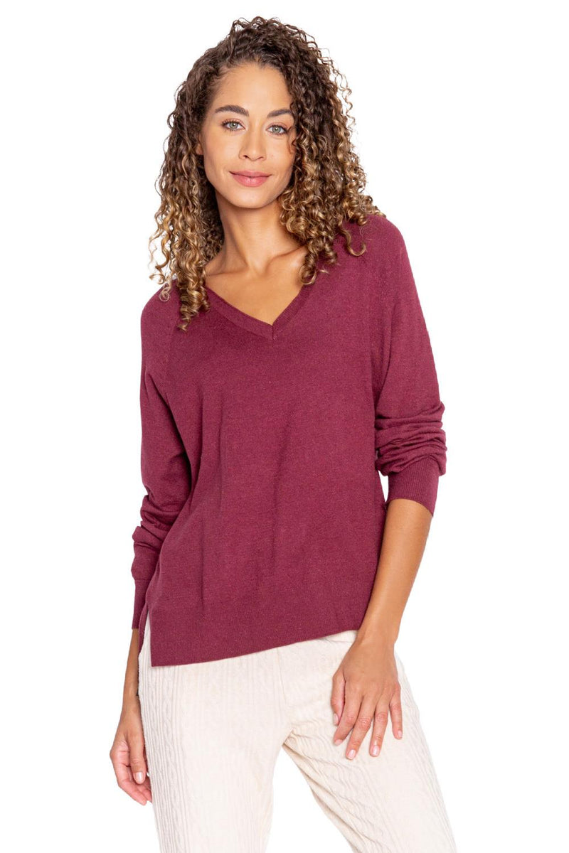 PJ Salvage Slounge Garden Long Sleeve Top RESGLS-BORDEAUX
