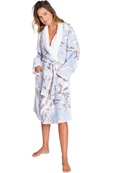 PJ Salvage Luxe Plush Robe RELPR-BLUE FROST