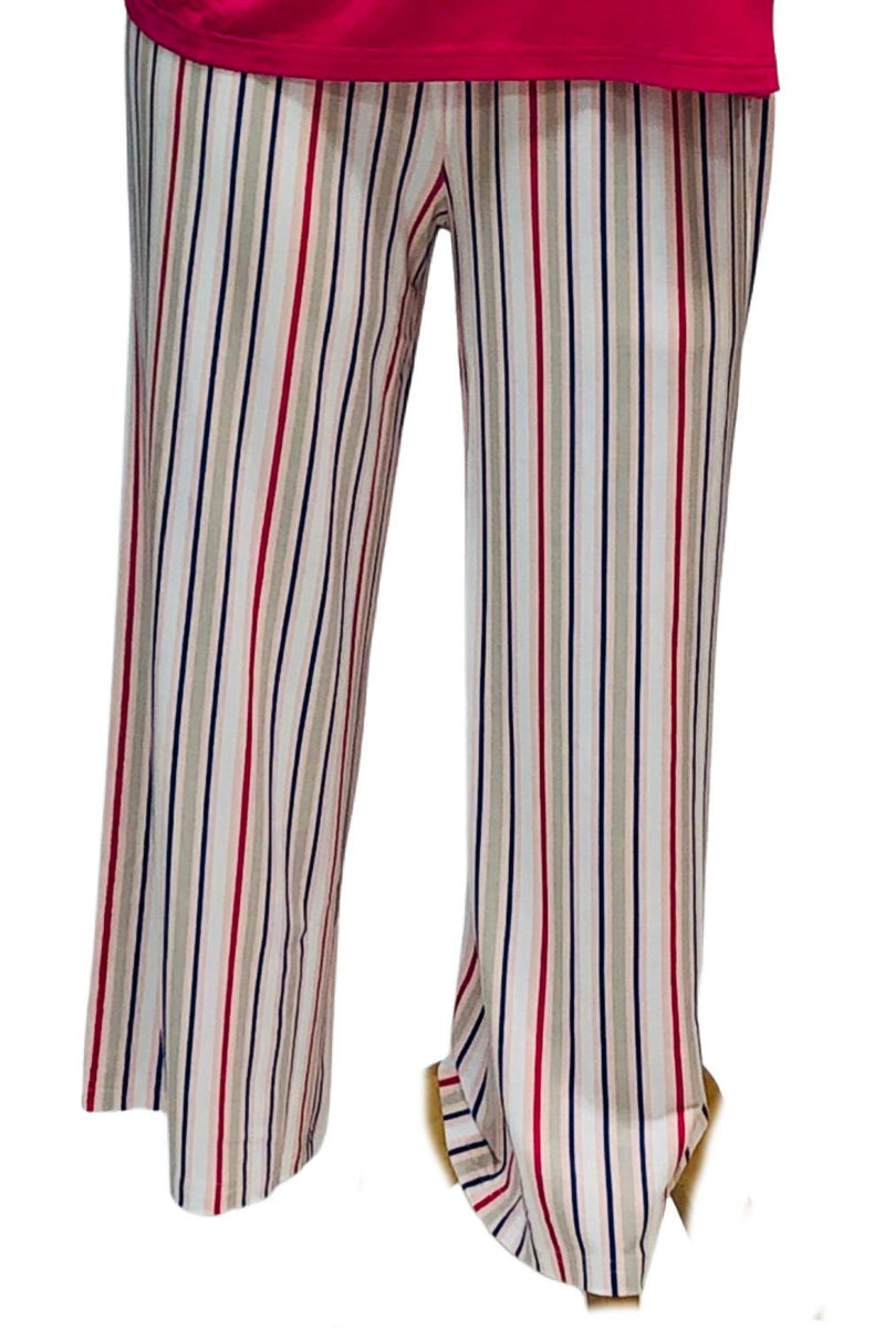 Cool Girl Dusk to Dawn Sleep Capri, Candy Stripes (C221302)