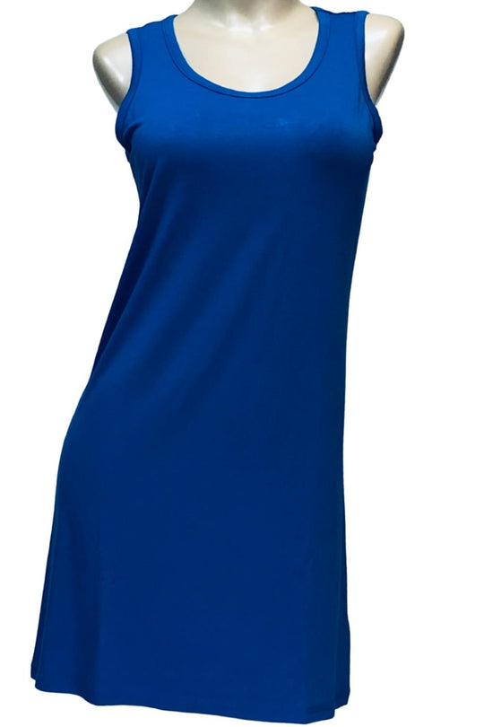 Cool Girl Vacay Ready Sleeveless Sleepshirt, Blue (C319106)