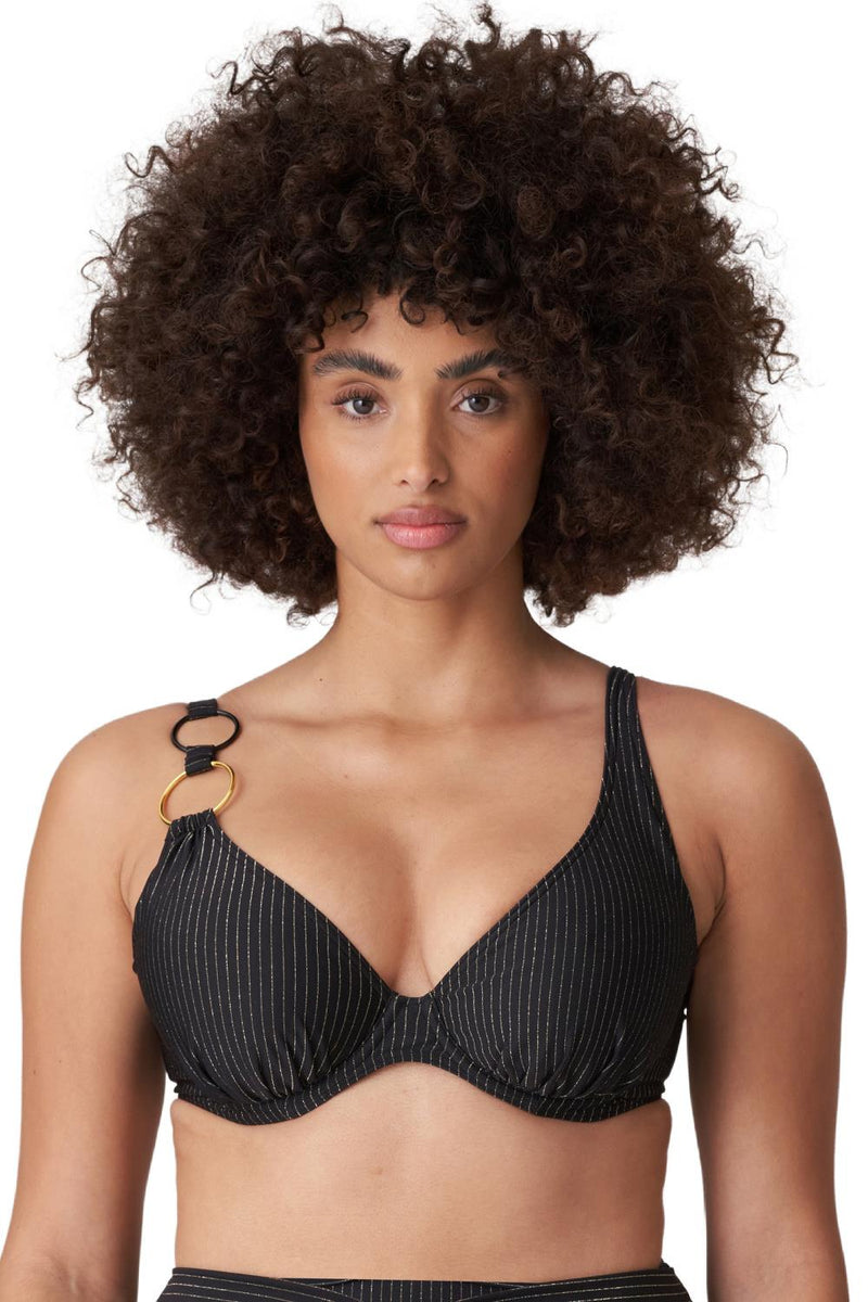 PrimaDonna Swim SOLTA Plunge Bikini, Black (4010119)