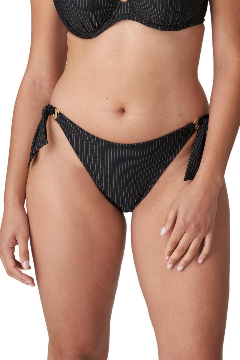 PrimaDonna Swim SOLTA Side Tie Brief, Black (4010153)