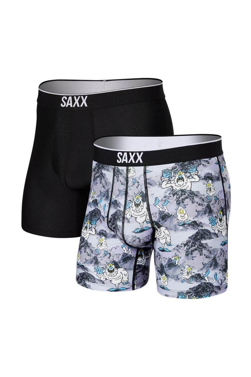 SAXX Volt Boxer Brief 2-pack SXPP2T-ABB (Abominable Snowman/Black)