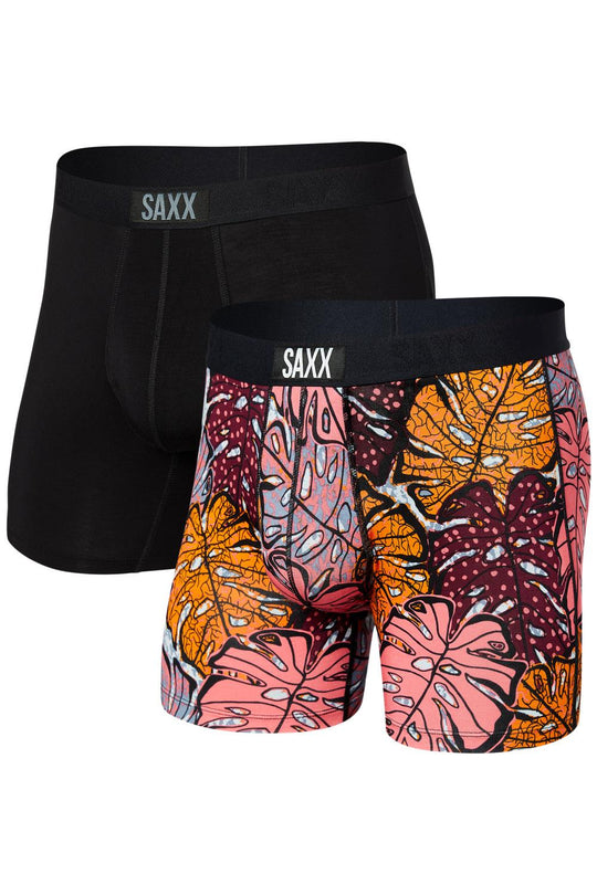 SAXX Vibe Boxer Brief 2 Pack SXPP2V-TWL (Tropical Wax/Black)