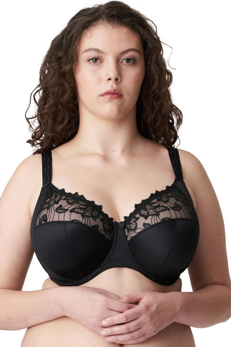 PrimaDonna Deauville Full Cup Bra, I - K Cup, Black (0161815)