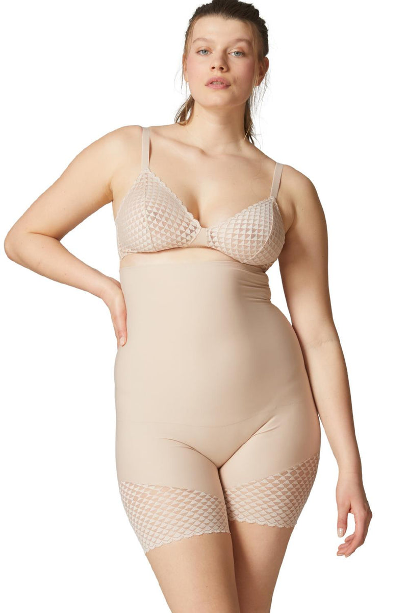 Simone Perele Subtile High Waist Shaper Shorts, Peau Rosée (19Y671)
