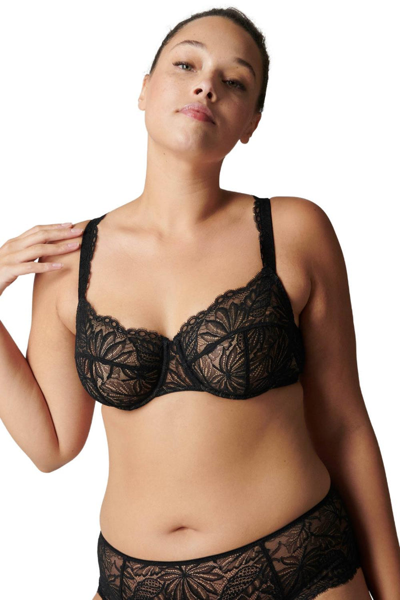 Simone Perele Exotica Demi-cup Bra, Black (1B3330)