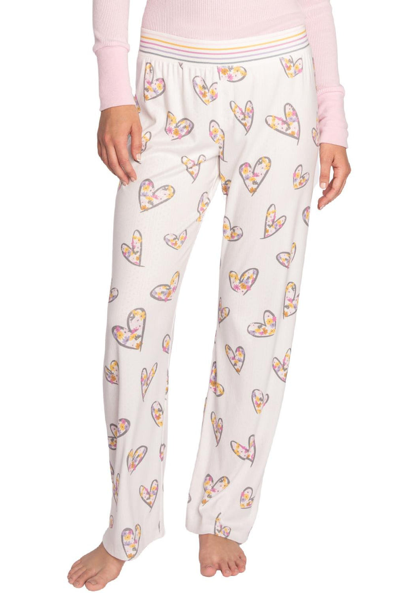 PJ Salvage A Heart Full of Daisies Lounge Pant RHHDP-IVORY
