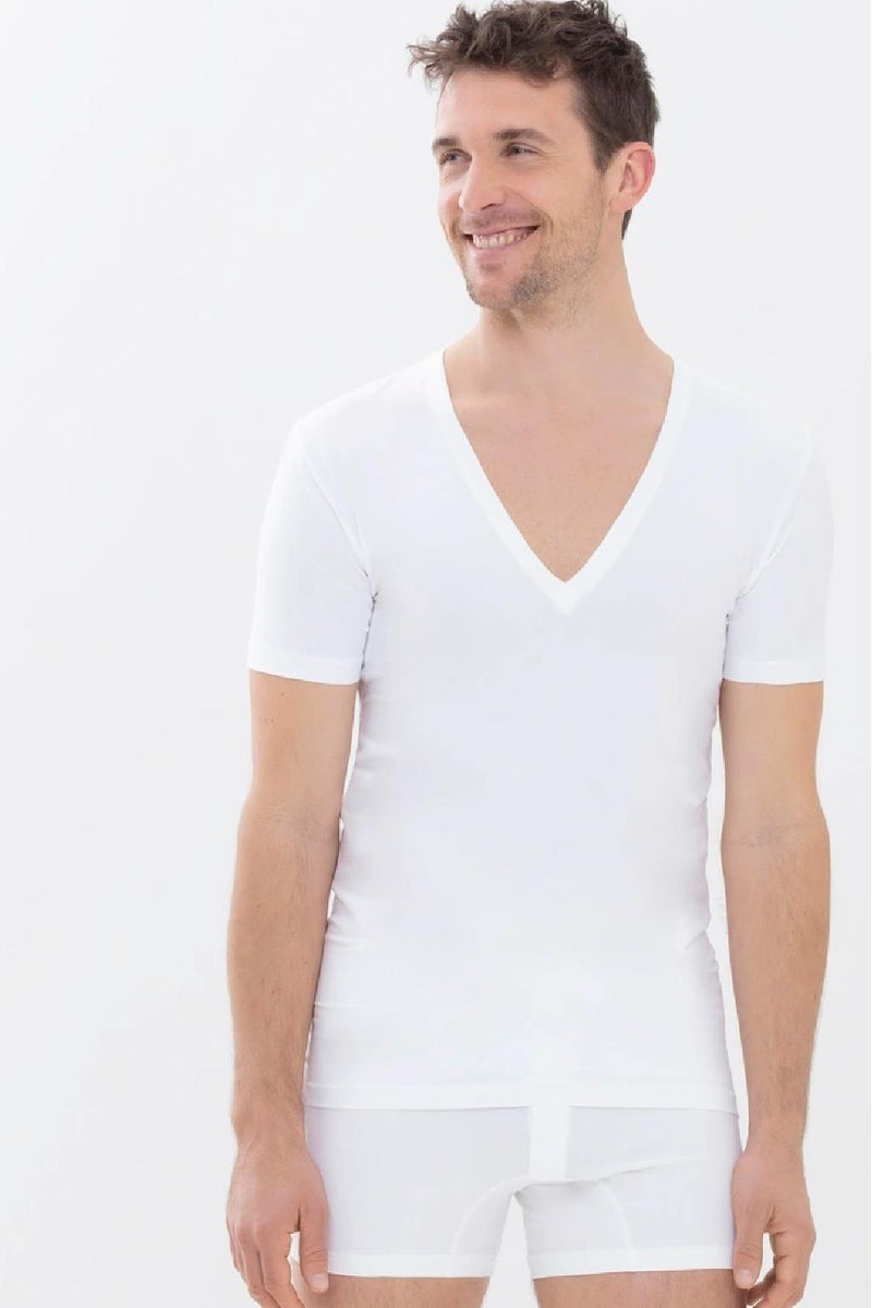 Mey Business Class V-neck T-Shirt, White (41007)