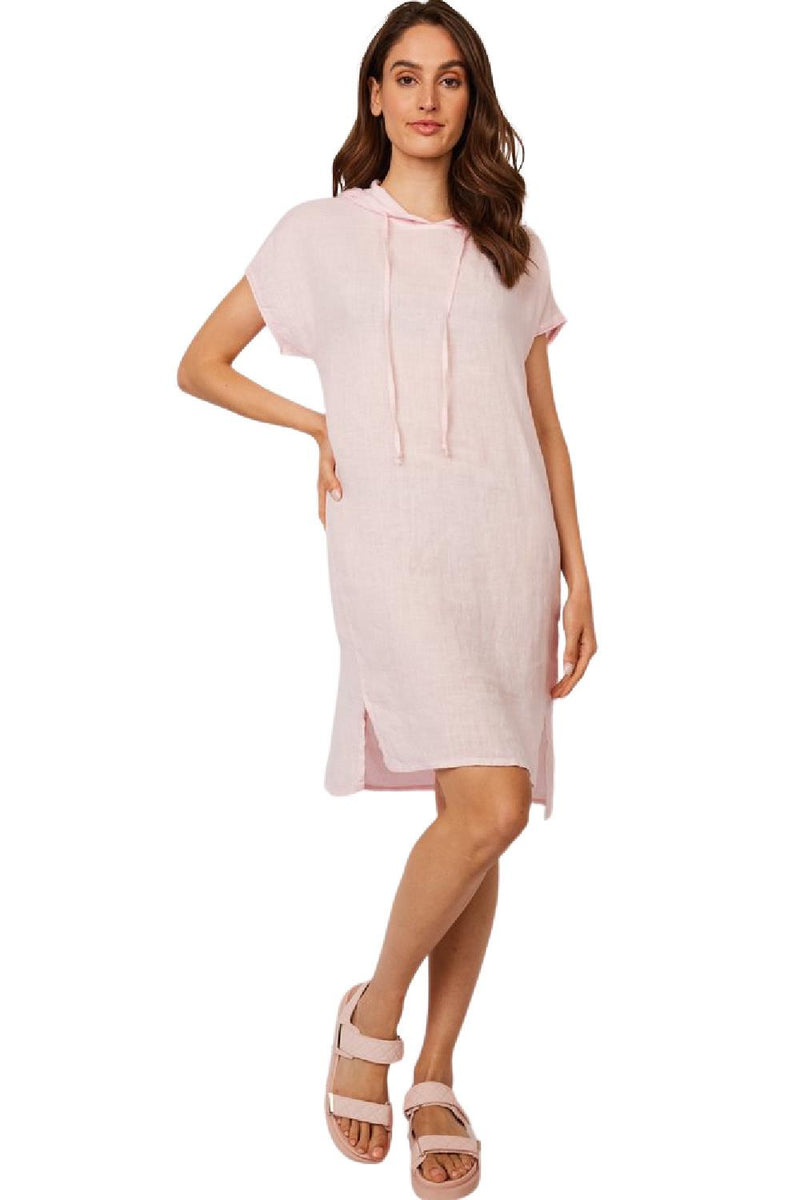 Pistache Hooded Dress D106072 Petal