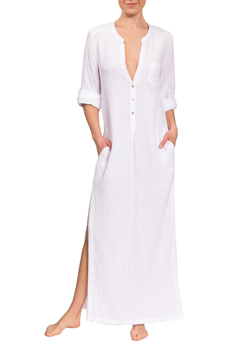 Everyday Ritual Tracey Caftan DR1033-53 White
