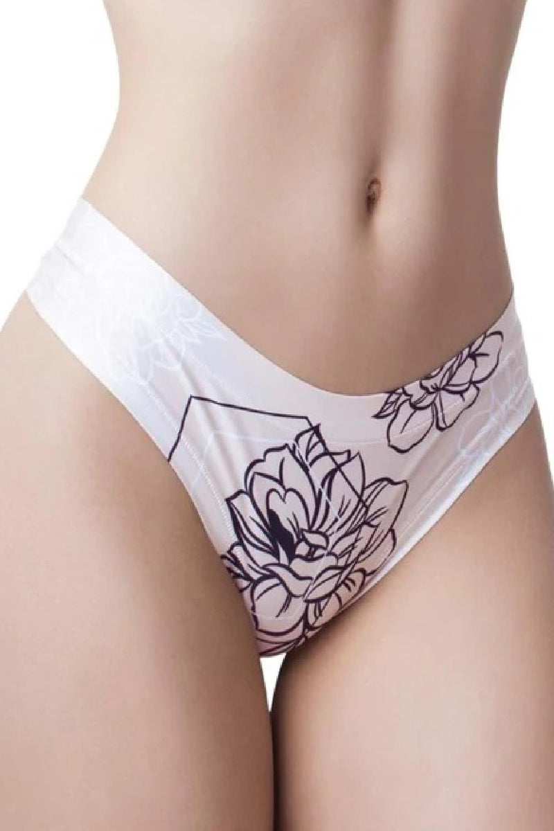 Mememe Thong Nude Beauty Flower, Multi (NBF)