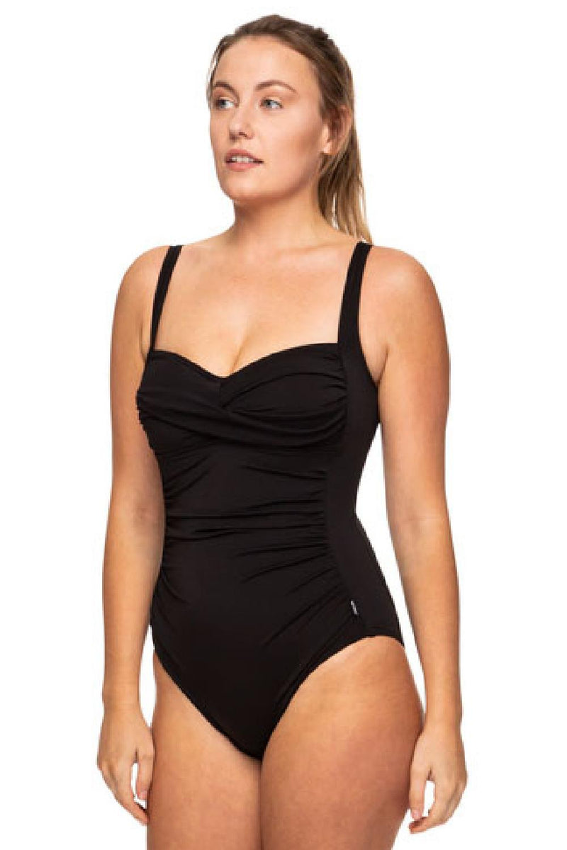 Finz Chlorine Resistant Twist Ruched Front Swimsuit FZW1467CDDC