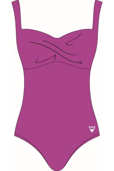 Finz Chlorine Resistant Twist Front Swimsuit FZW9401