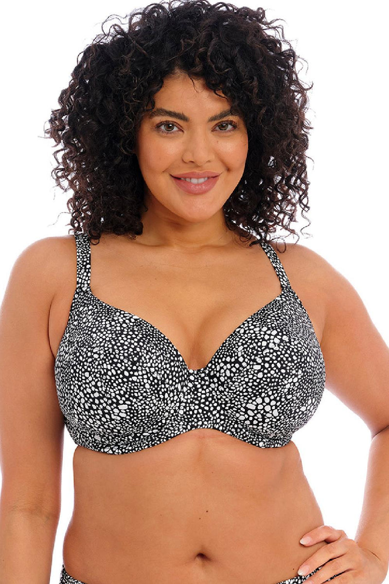 Elomi Pebble Cove Plunge Bikini Top, Black (ES801102)