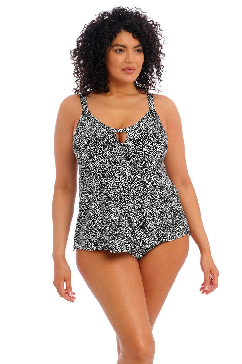 Elomi Pebble Cove Non Wired Moulded Tankini Top, Black (ES801161)