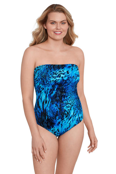 Longitude Natural Riches Shirred Bandeau Swimsuit L233866