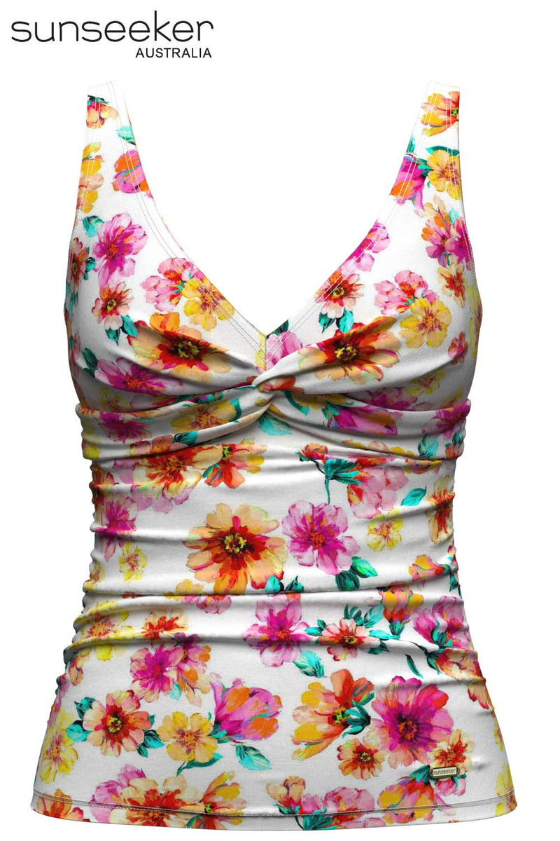 Sunseeker Vibrant Vacation Tankini, White (2231021)