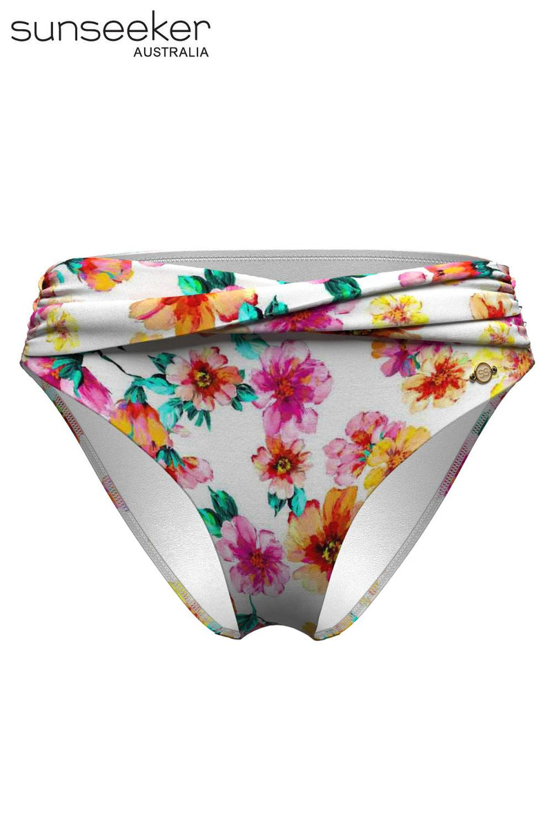 Sunseeker Vibrant Vacation Swim Bottom, White (2232022)
