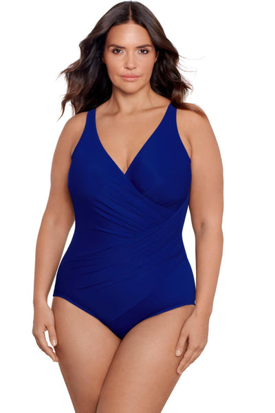 Miraclesuit Solid Oceanus DD Swimsuit 6519088W Azul