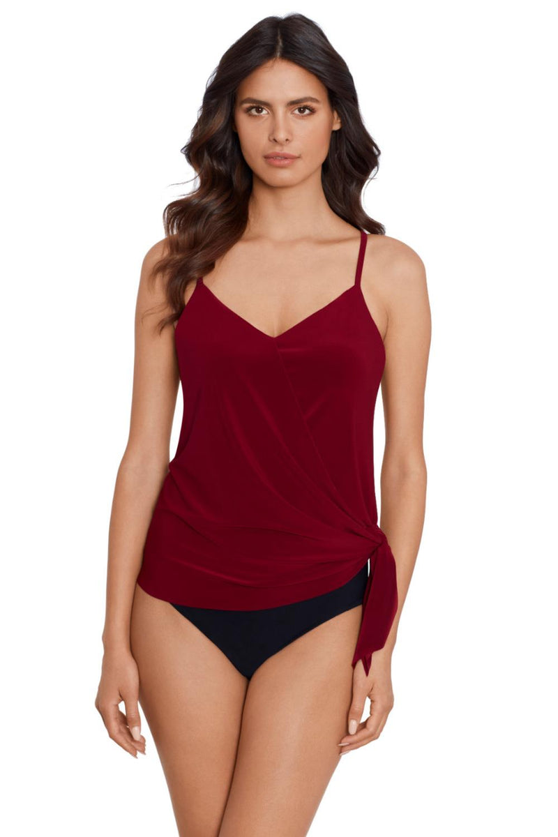 Magicsuit Solids Alex Tankini, Merlot (6006040)