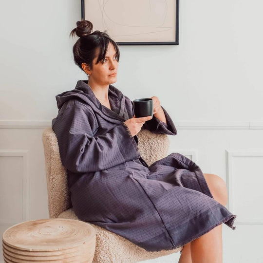 Pokoloko Terry Leo Robe TTTR2 Charcoal