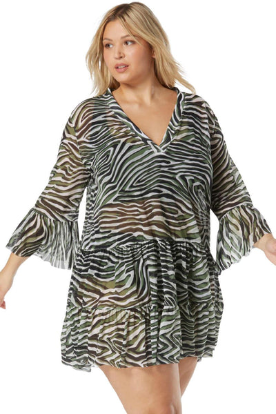 Coco Reef Wild Zebra Cover Up Dress U29295