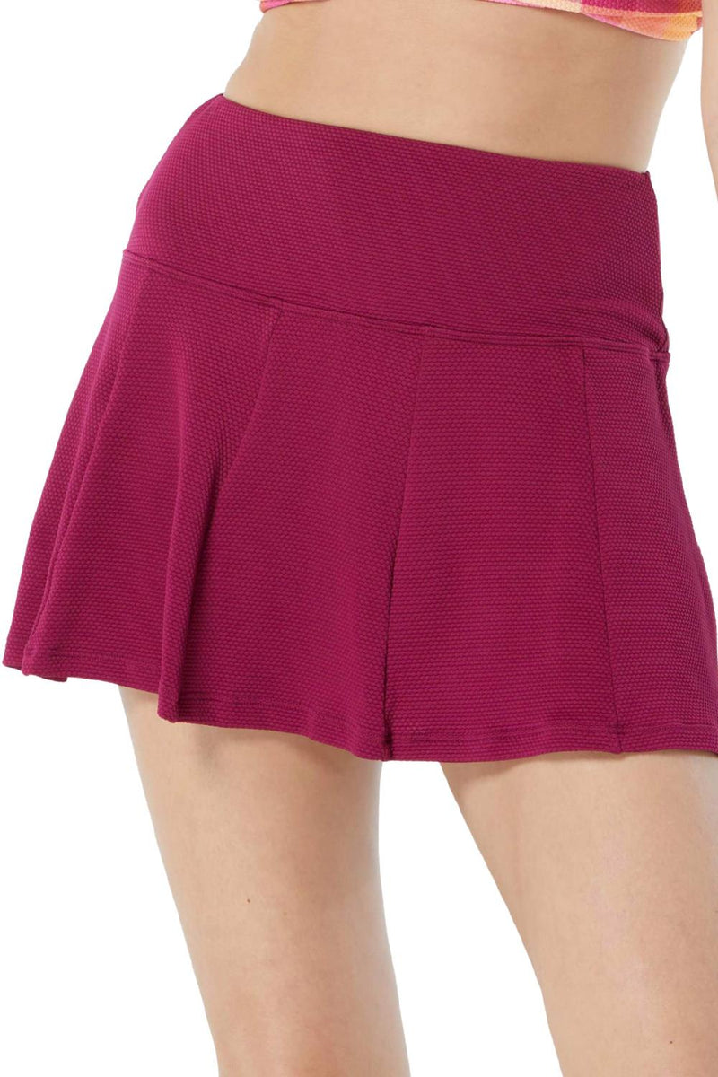 Beach House Pique Solids Olivia Swim Skort H51745 Summer Fig