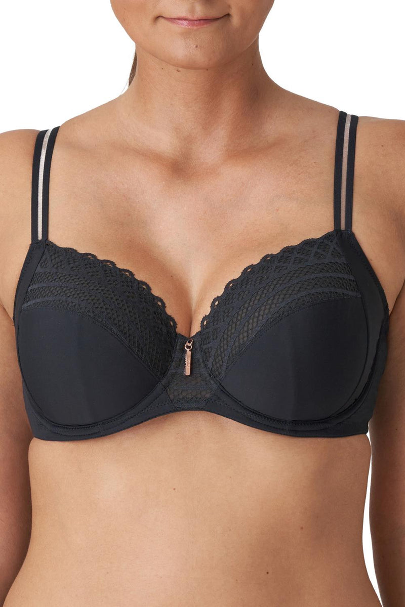 PrimaDonna Twist East End Full Cup Wired Bra, Charcoal (0141930)