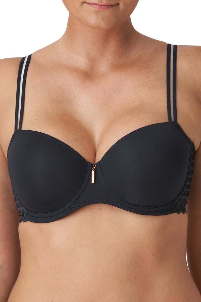Prima Donna Twist East End Padded Balcony Bra 0241932 Charcoal