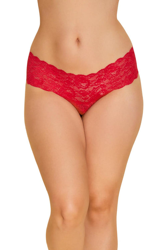 Cosabella Never Say Never Comfie Thong, Mystic Red (NEVER0343BW)