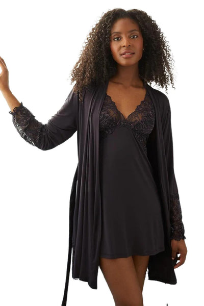 Fleur't Indulgence Classic Robe 6315 Shale