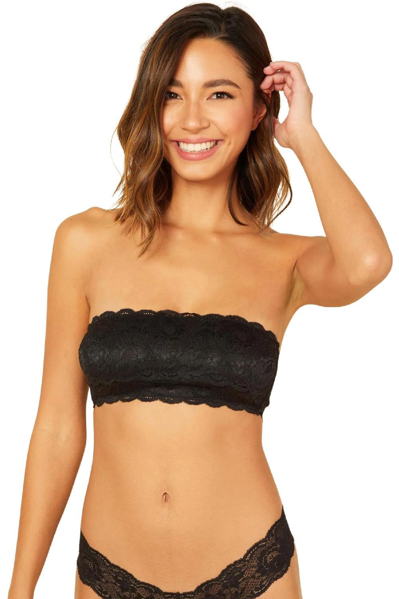 Cosabella Never Say Never Flirtie Bandeau Bra, Black (NEVER1102)